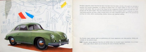 Porsche 356 A Modelprogram 1958 Carbrochure (2917)